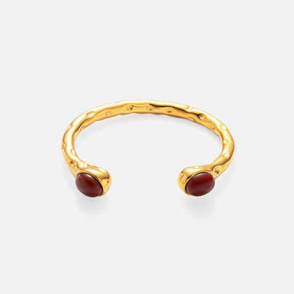 Bracciale titanio oro zircone