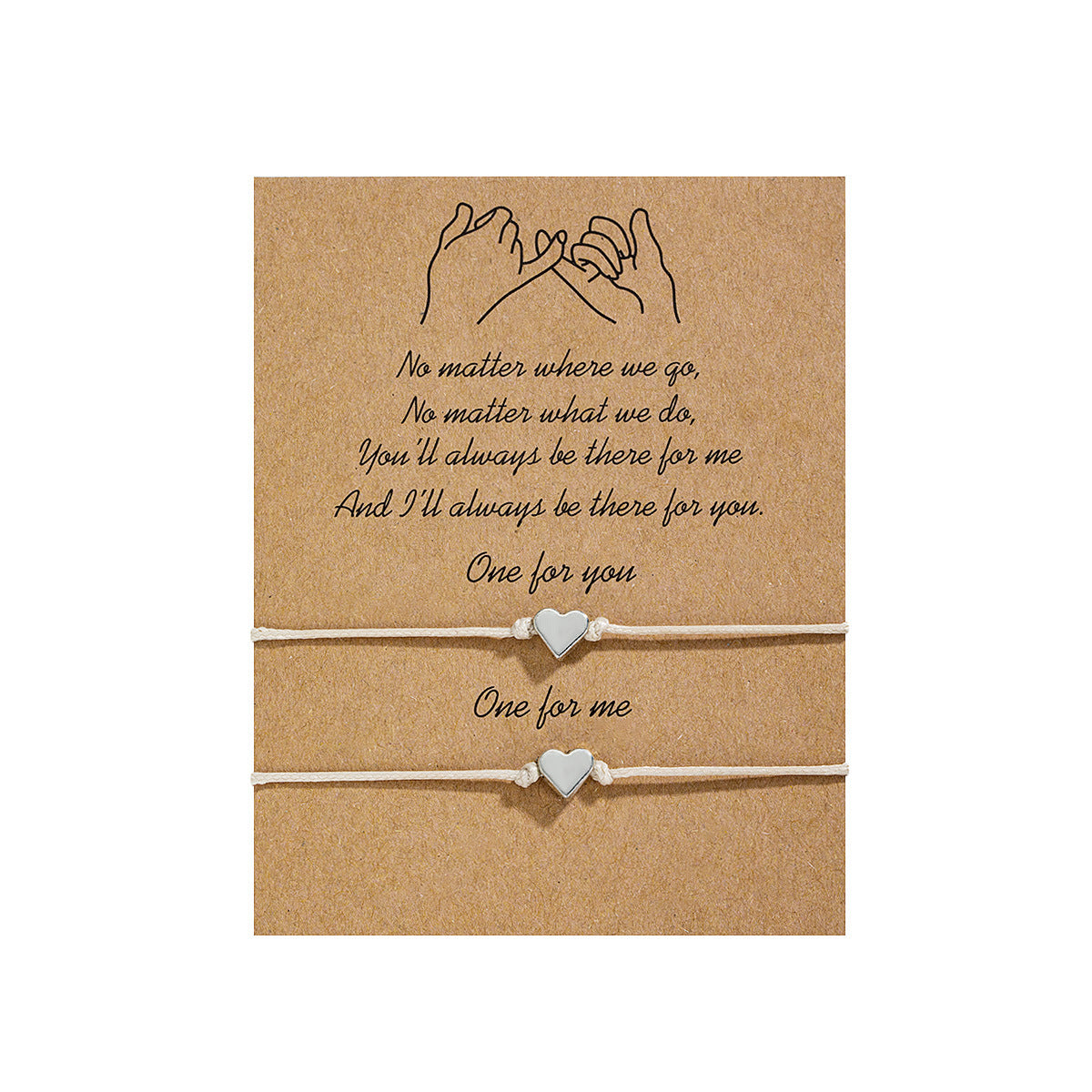Bracciale doppio cuore