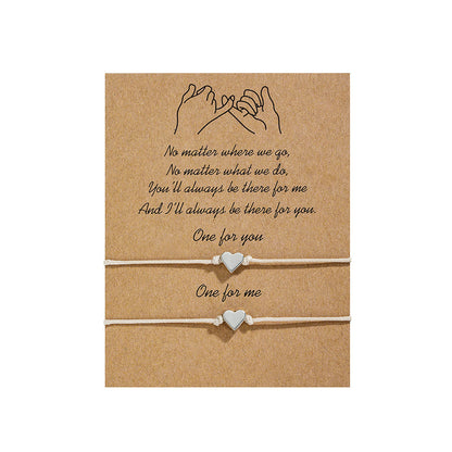 Bracciale doppio cuore