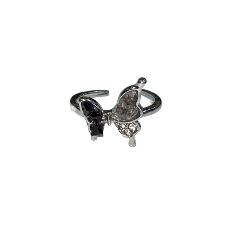 Anello farfalla smaltato retrò