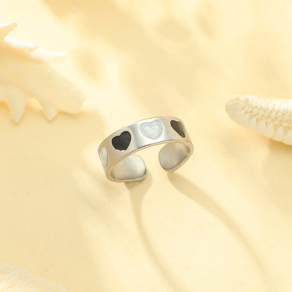 Anello geometrico acciaio inox