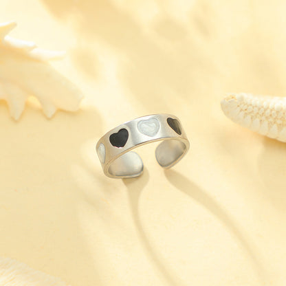 Anello geometrico acciaio inox