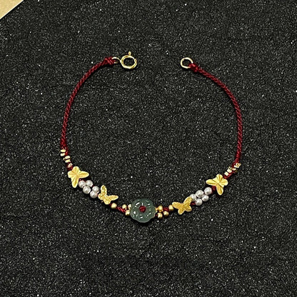Bracciale farfalla e perle