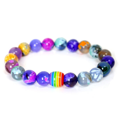 Bracciale arcobaleno coppia
