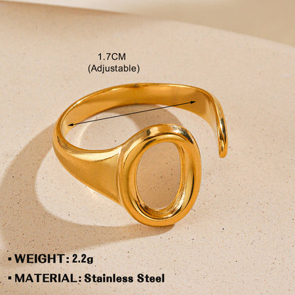 Anello ovale regolabile