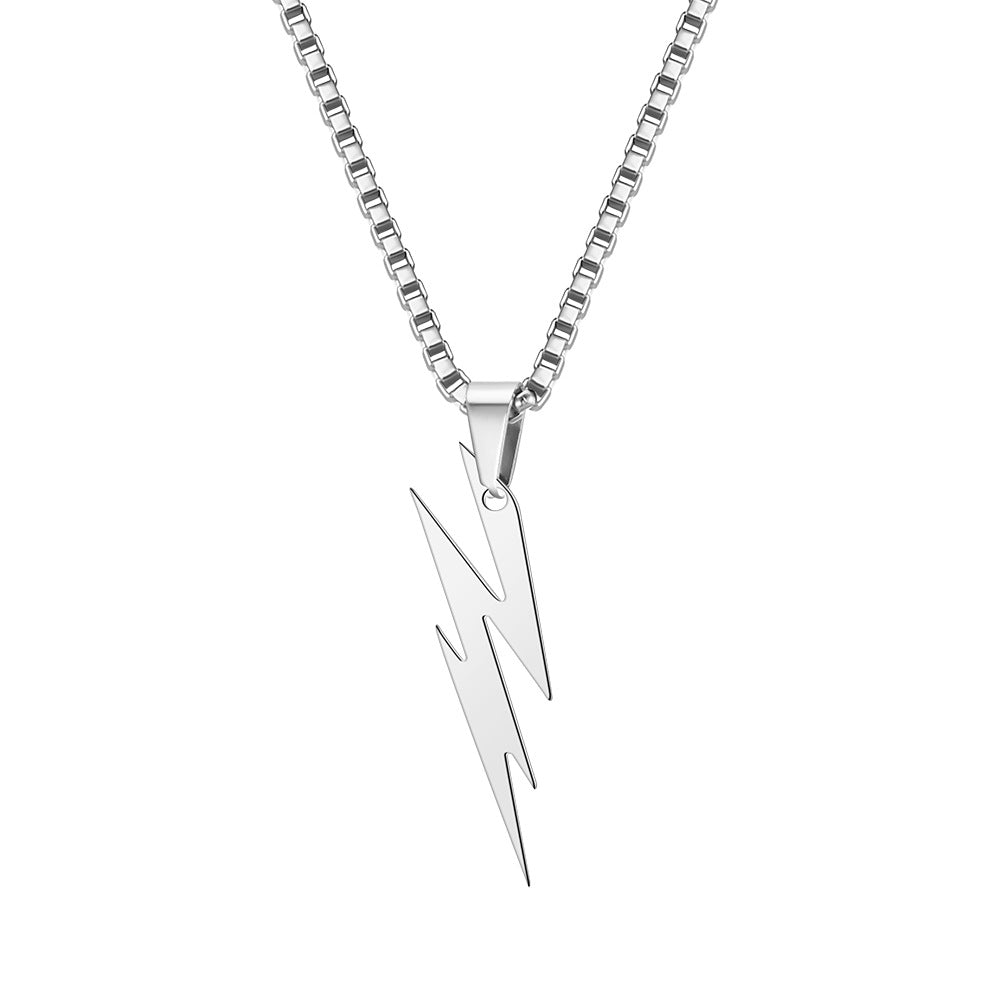 Collana fulmine titanio