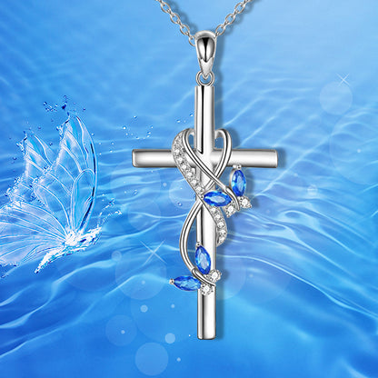Collana farfalla croce
