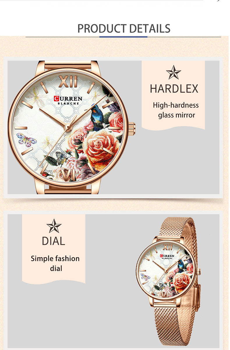 Orologio da donna impermeabile con cinturino