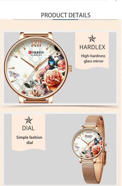 Orologio da donna impermeabile con cinturino