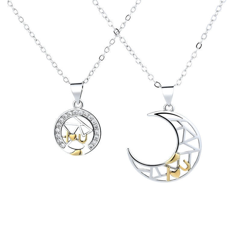 Collana coppia sole luna