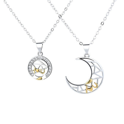 Collana coppia sole luna