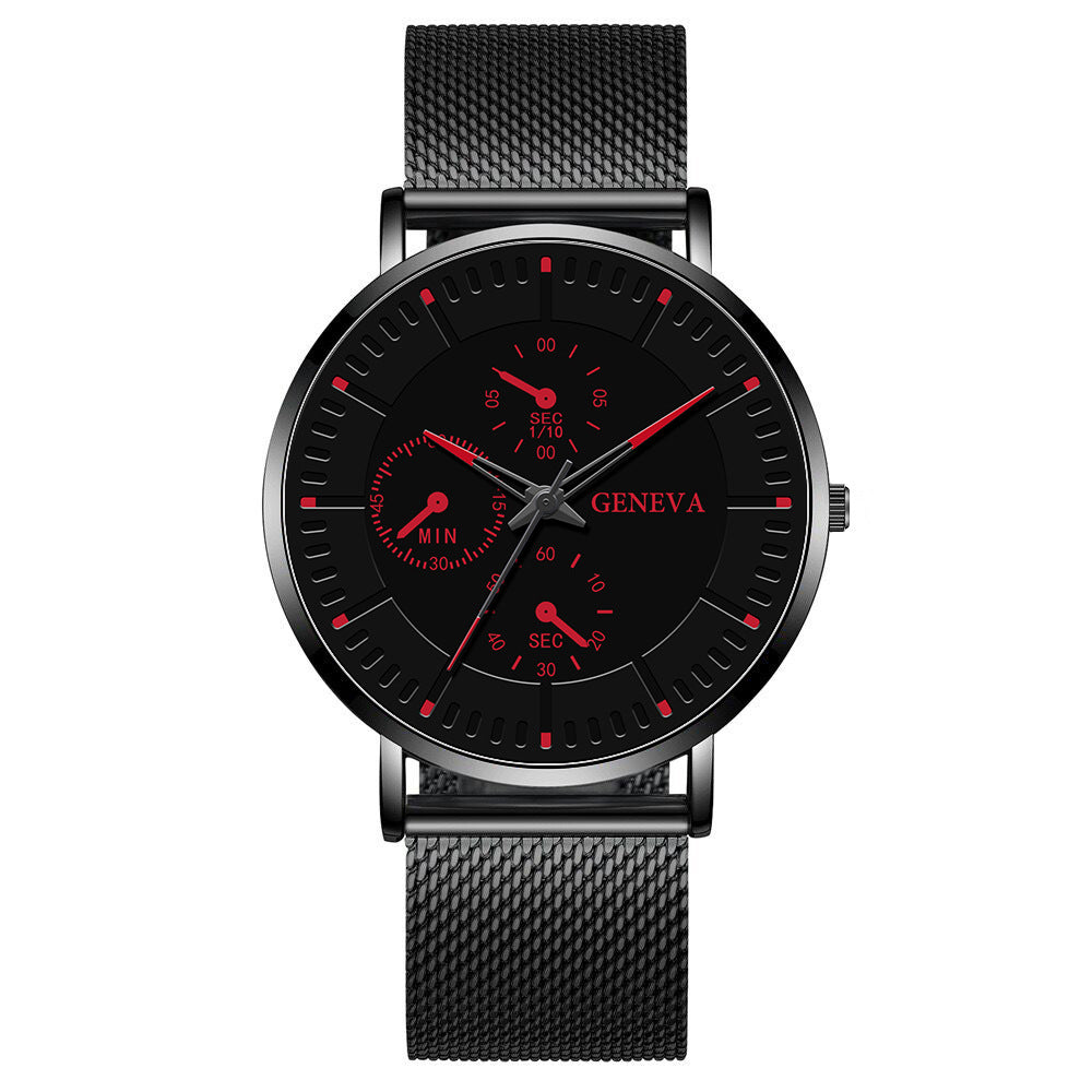 Orologio con cinturino mesh da uomo