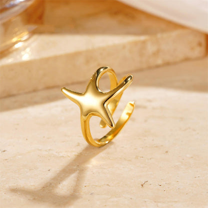 Anello pentagramma regolabile