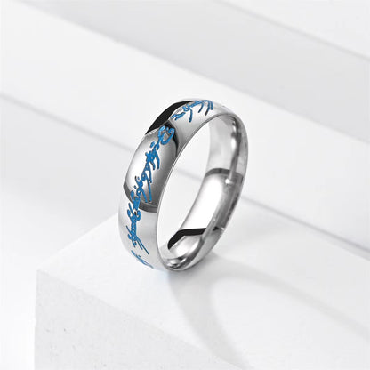 Anello acciaio che cambia colore