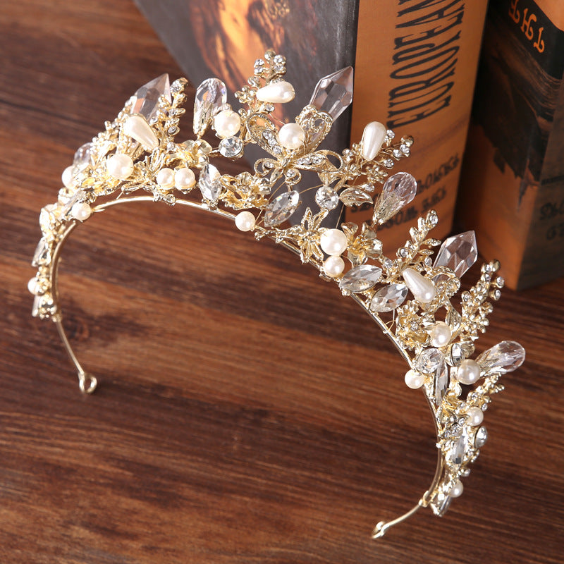 Tiara barocca con cristalli