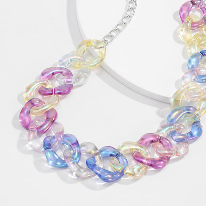 Collana geometrica acrilico