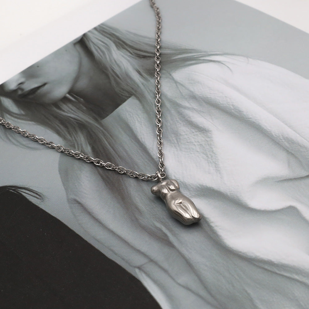 Collana clavicola acciaio