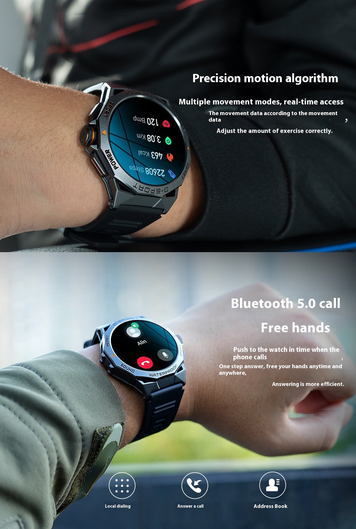Smartwatch Bluetooth monitoraggio salute