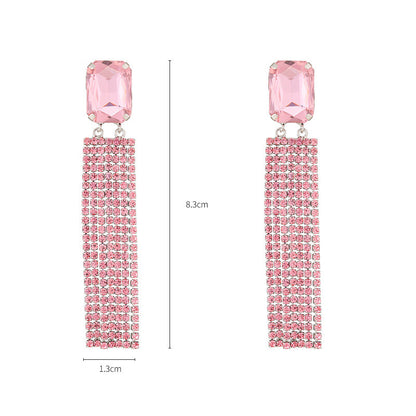 Orecchini geometrici con nappe