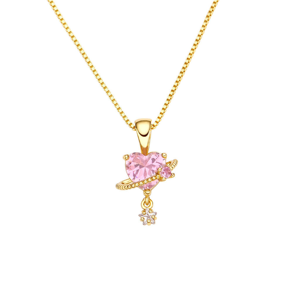 Collana cuore zircone da donna
