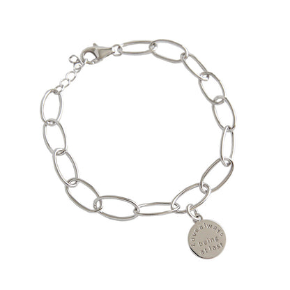 Bracciale argento geometrico circolare