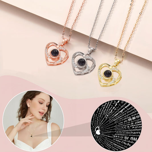 Collana cuore proiezione