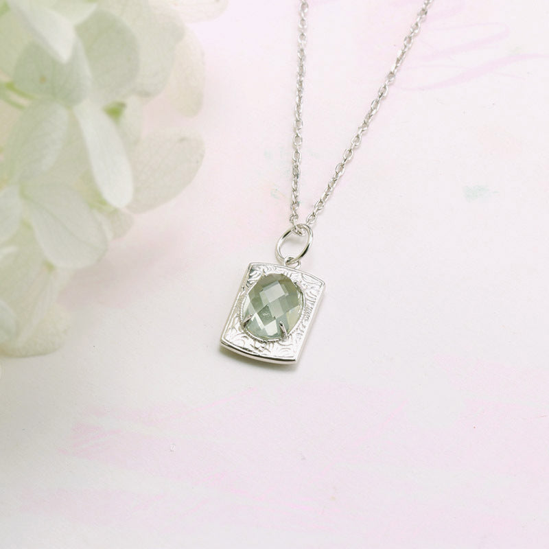 Collana Cristallo Verde Retrò