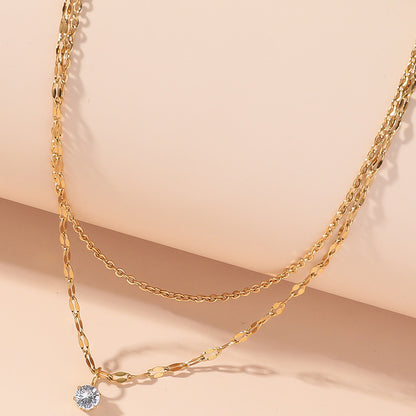 Collana titanio e cristalli