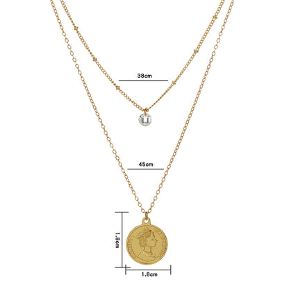Collana multistrato zirconi