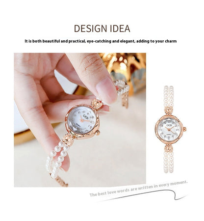 Orologio cinturino di perle
