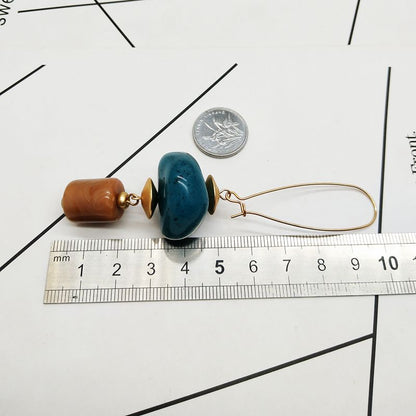 Orecchini geometrici resina