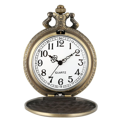 Orologio da tasca stile retrò flip