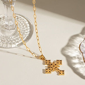 Collana barra titanio