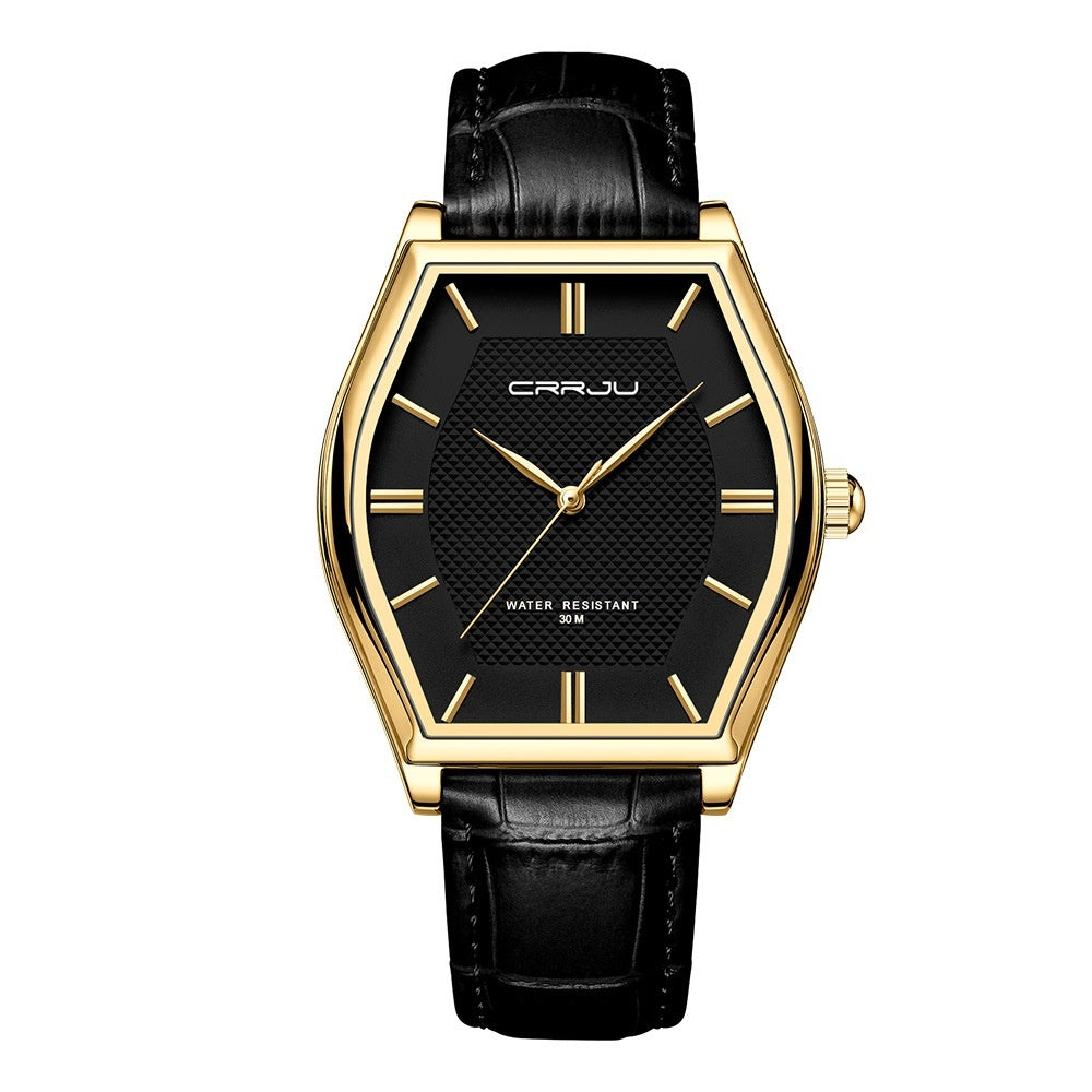 Orologio a botte cinturino pelle