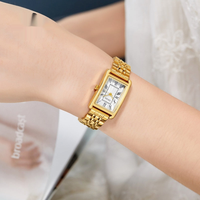Orologio da donna quadrato acciaio