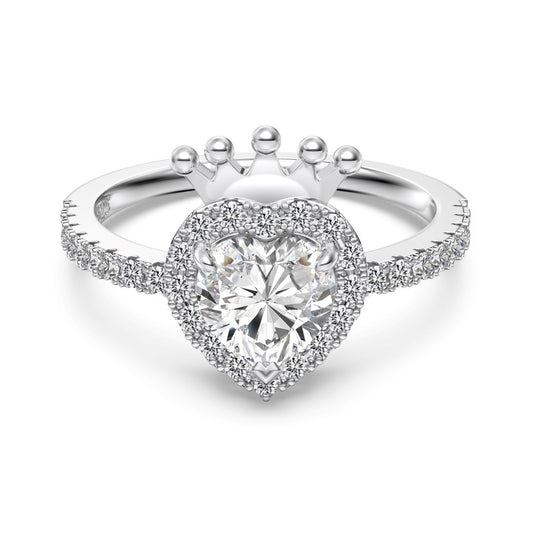 Anello corona e cuore