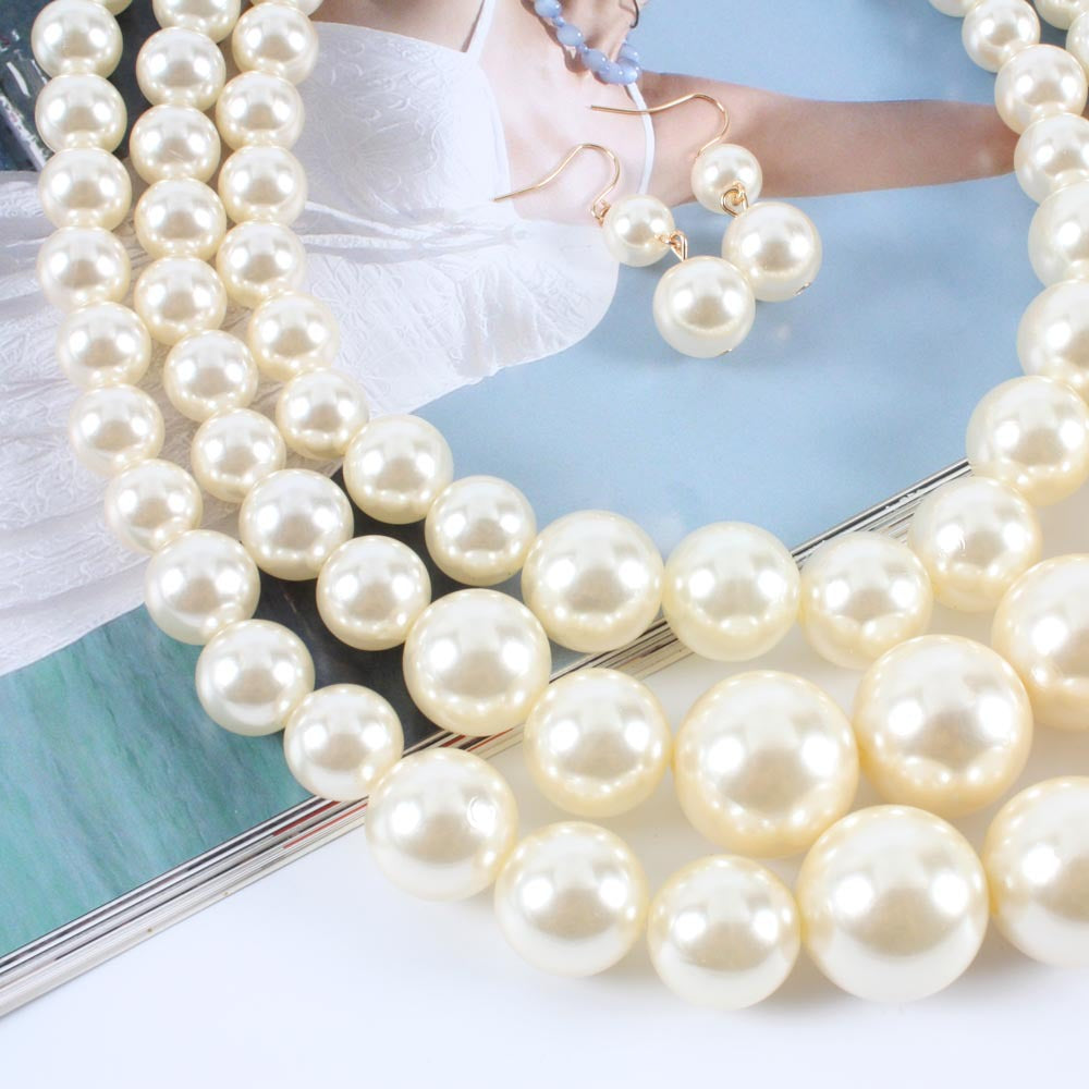 Collana perle multistrato