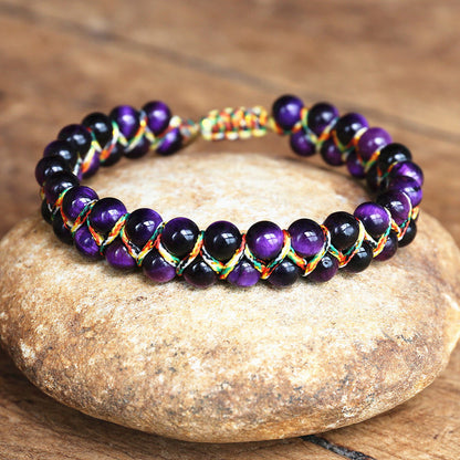 Bracciale occhio di tigre regolabile