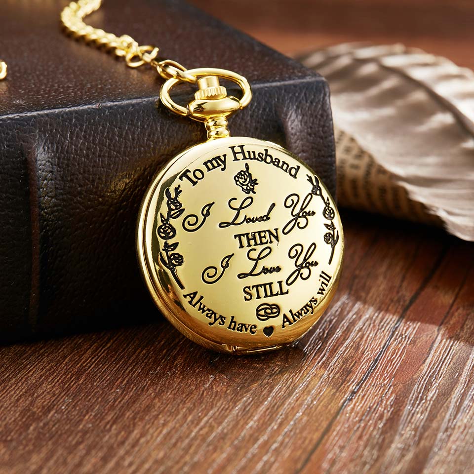 Orologio da taschino retrò intagliato