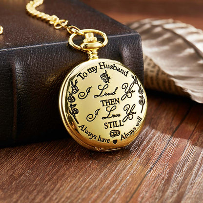 Orologio da taschino retrò intagliato