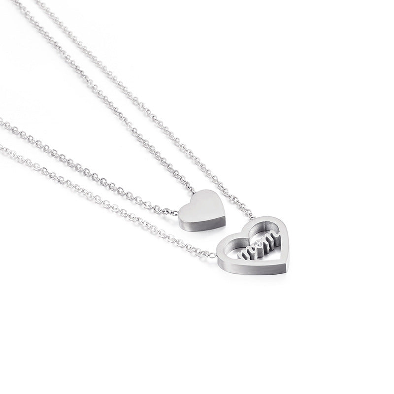 Collana charm cuore