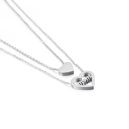 Collana charm cuore