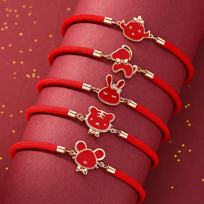 Bracciale rosso zodiaco