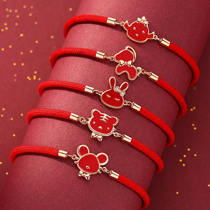 Bracciale rosso zodiaco