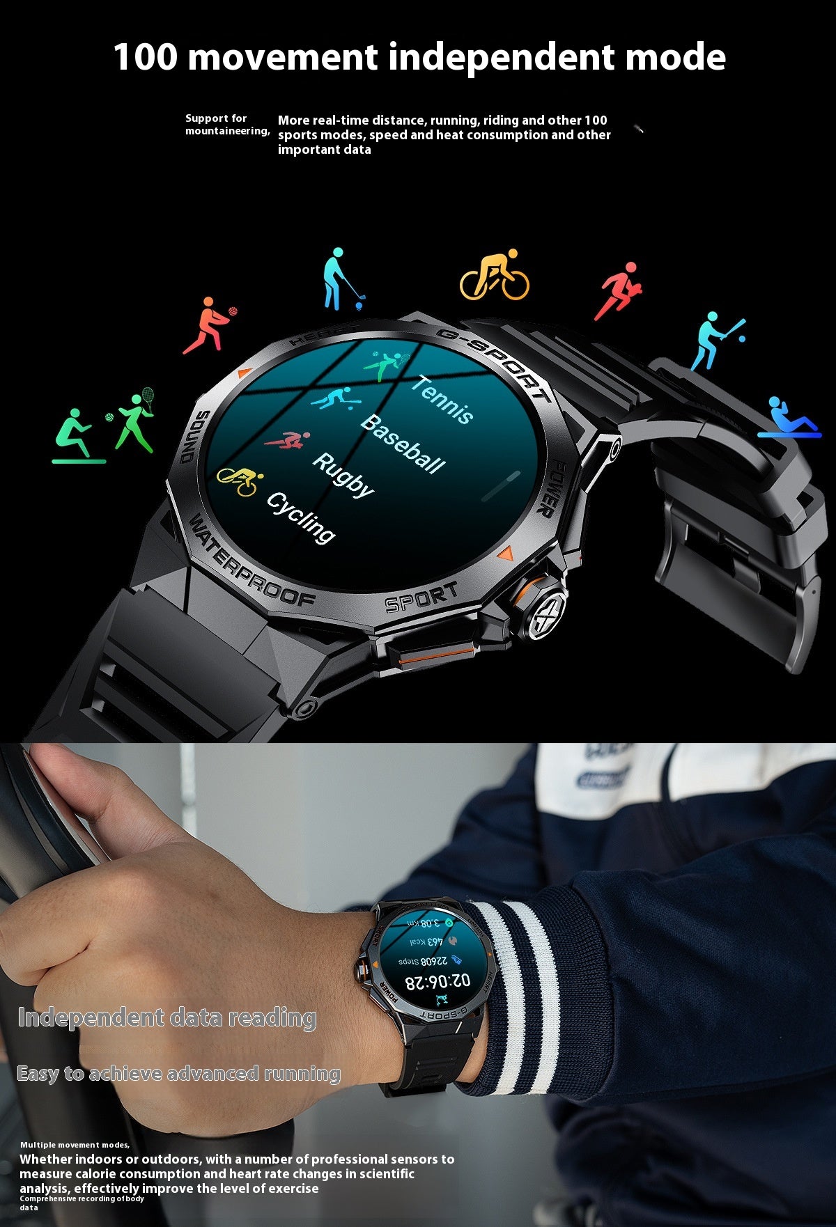 Smartwatch Bluetooth monitoraggio salute