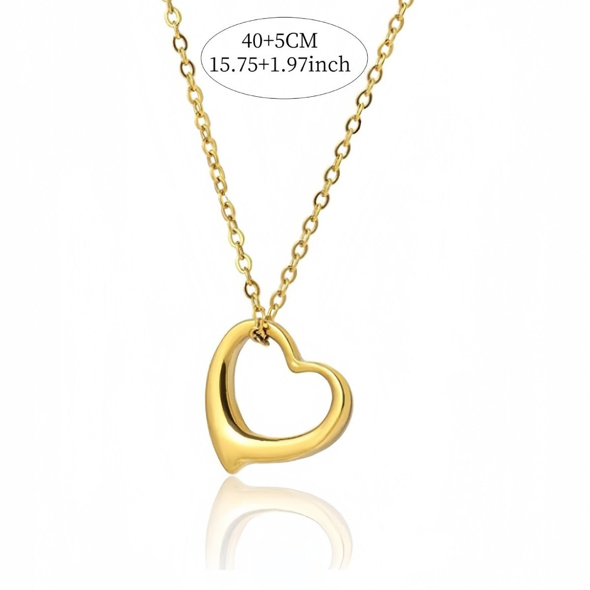 Collana cuore traforato da donna