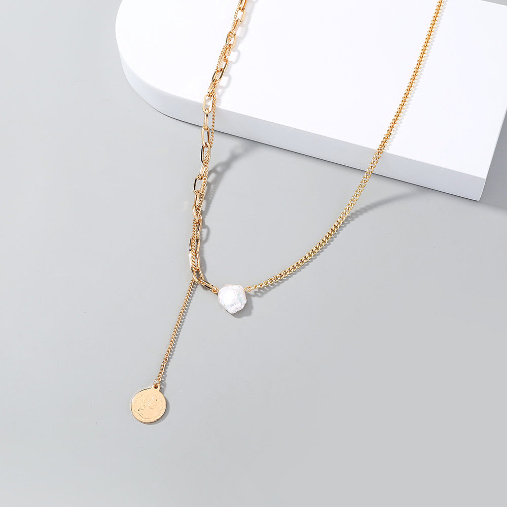 Collana perle barocco multistrato