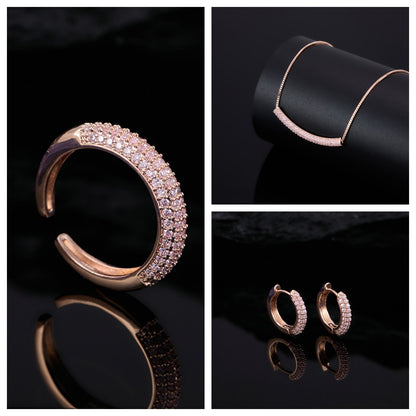 Set collana, orecchini e anello turchese