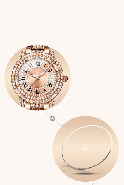 Orologio cristalli scintillante