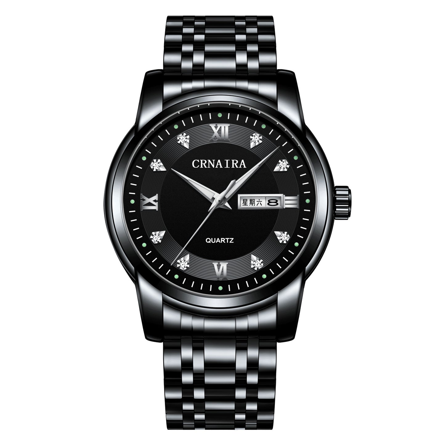 Orologio impermeabile al quarzo acciaio